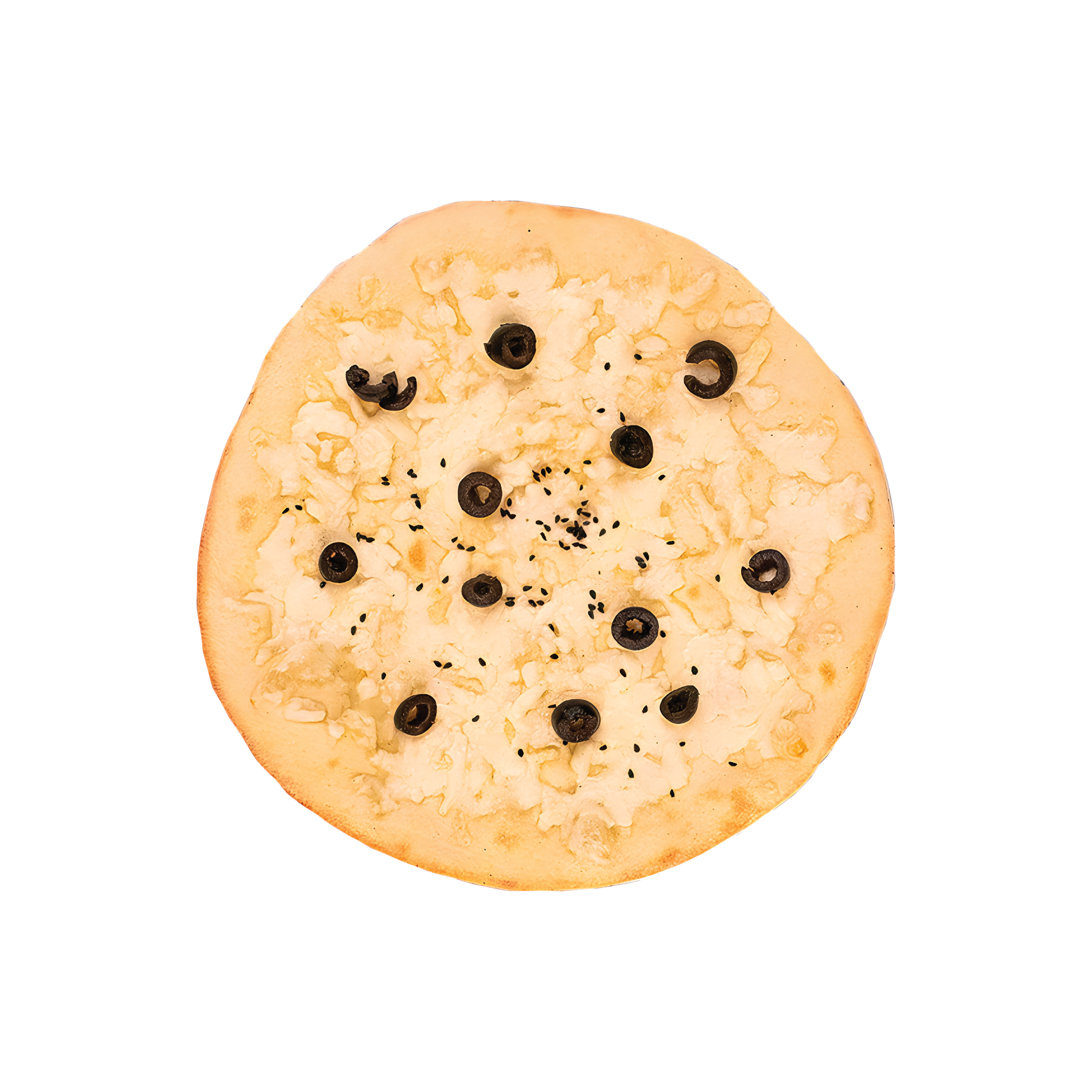 Käse mit schwarzen Oliven